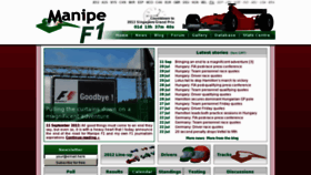 What Manipef1.com website looked like in 2013 (11 years ago)