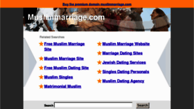What Muslimmarriage.com website looked like in 2013 (11 years ago)