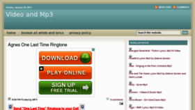 What Musicvideomp3.com website looked like in 2013 (11 years ago)