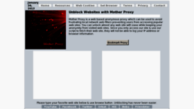 What Motherproxy.com website looked like in 2013 (11 years ago)