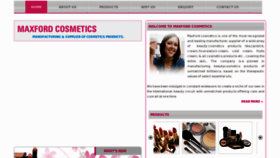 What Maxfordcosmetics.com website looked like in 2013 (11 years ago)