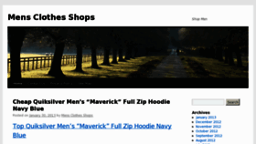 What Mensclothesshop.org website looked like in 2013 (11 years ago)