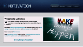 What Motivation.net.au website looked like in 2013 (11 years ago)