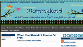 What Mommyland.com website looked like in 2013 (11 years ago)