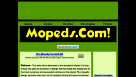 What Mopeds.com website looked like in 2013 (11 years ago)