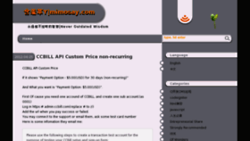 What Mimosay.com website looked like in 2013 (13 years ago)
