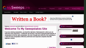 What Mysweepslink.com website looked like in 2013 (11 years ago)