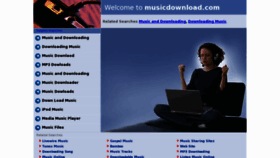 What Musicdownload.com website looked like in 2013 (11 years ago)