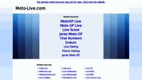 What Moto-live.com website looked like in 2013 (11 years ago)