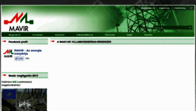 What Mavir.hu website looked like in 2013 (11 years ago)