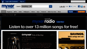 What Mymyxer.com website looked like in 2013 (11 years ago)