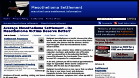 What Mesothelioma-settlement.info website looked like in 2013 (11 years ago)