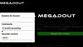 What Megadout.com website looked like in 2013 (11 years ago)