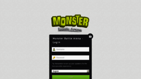 What Monsterbattlearena.com website looked like in 2013 (11 years ago)