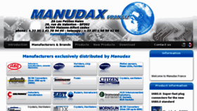 What Manudax.fr website looked like in 2013 (11 years ago)