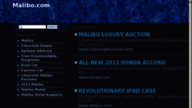 What Malibo.com website looked like in 2013 (10 years ago)