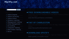 What Mp3fly.net website looked like in 2013 (10 years ago)