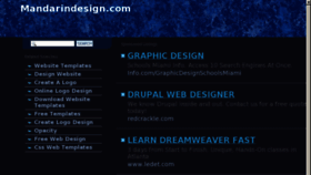 What Mandarindesign.com website looked like in 2013 (10 years ago)