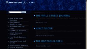 What Mynewssection.com website looked like in 2013 (11 years ago)