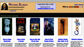 What Michaelbluejay.com website looked like in 2013 (10 years ago)