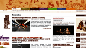 What Muziekpublique.be website looked like in 2013 (10 years ago)