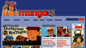 What Mangaes.com website looked like in 2013 (10 years ago)
