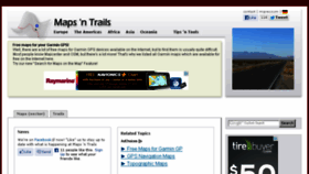 What Mapsntrails.com website looked like in 2013 (10 years ago)