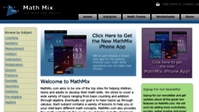 What Mathmix.com website looked like in 2013 (10 years ago)
