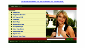 What Megantape.com website looked like in 2013 (10 years ago)