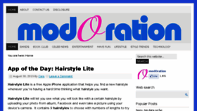 What Modoration.com website looked like in 2013 (10 years ago)