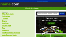What Musicdoni.com website looked like in 2013 (10 years ago)