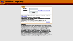 What My.uprr.com website looked like in 2013 (10 years ago)