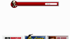 What Mobile.kfc.com website looked like in 2013 (10 years ago)