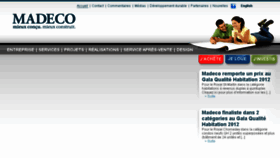 What Madeco.ca website looked like in 2013 (10 years ago)