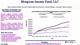 What Mongoosecapital.com website looked like in 2013 (10 years ago)