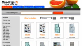 What Mon-frigo.fr website looked like in 2013 (12 years ago)
