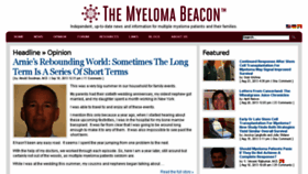 What Myelomabeacon.com website looked like in 2013 (10 years ago)