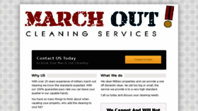 What Marchoutcleaning.co.uk website looked like in 2013 (10 years ago)
