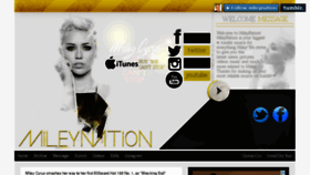 What Mileynation.net website looked like in 2013 (10 years ago)