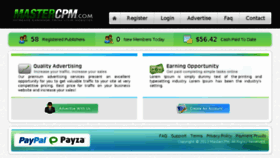 What Mastercpm.com website looked like in 2013 (10 years ago)