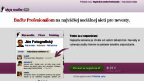 What Mojasvadba-pro.sk website looked like in 2013 (10 years ago)