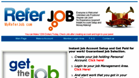 What Myreferjob.com website looked like in 2013 (10 years ago)