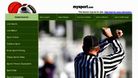 What Mysport.com website looked like in 2013 (10 years ago)