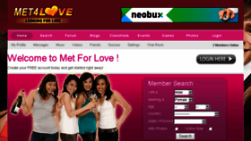 What Met4love.com website looked like in 2013 (10 years ago)