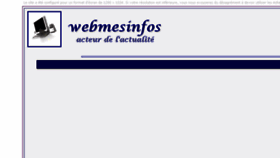 What Mesinfos.fr website looked like in 2013 (10 years ago)