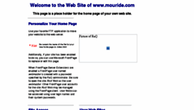 What Mouride.com website looked like in 2013 (10 years ago)