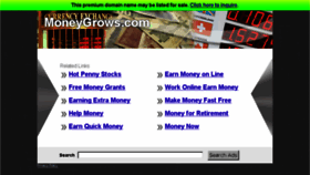 What Moneygrows.com website looked like in 2013 (10 years ago)