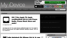 What My-idevice.de website looked like in 2013 (10 years ago)