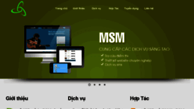 What Msm.vn website looked like in 2013 (10 years ago)