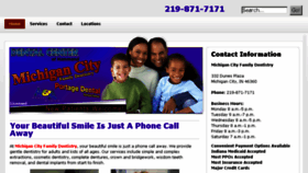What Michigancityfamilydentistry.com website looked like in 2013 (10 years ago)